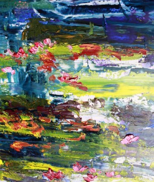 湿地の厚いペンキ Oil Paintings